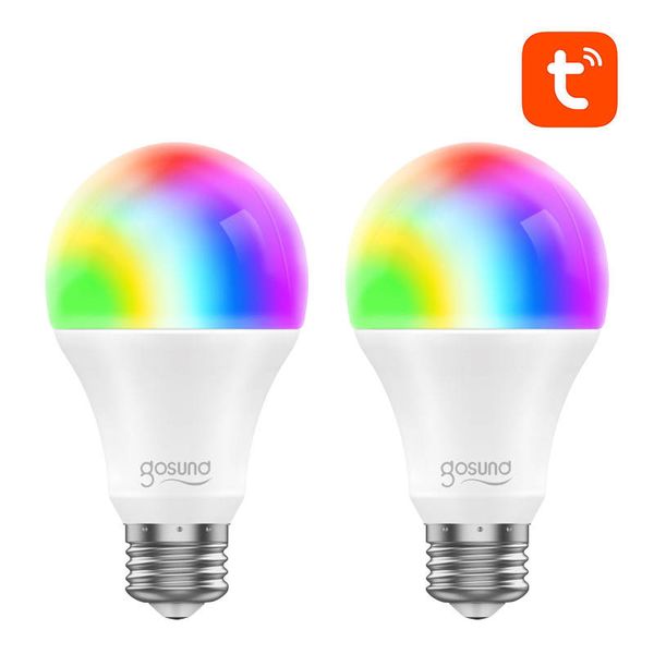 Inteligentná žiarovka LED WB4 (2-balenie) Gosund (RGB) E27 Tuya