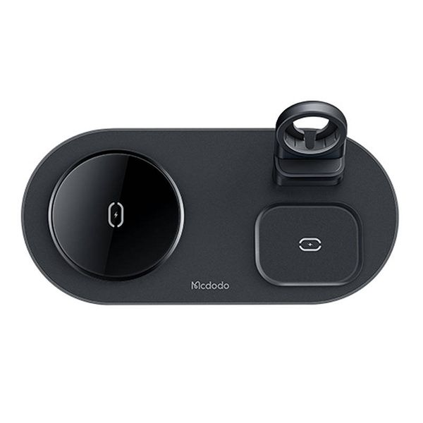 Bezdrôtová nabíjačka Mcdodo CH-7063 3v1 15W (mobil/TWS/Apple hodinky) čierna